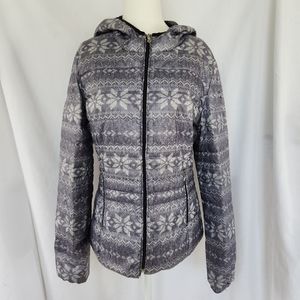 Halifax Traders snow pattern puffy winter coat